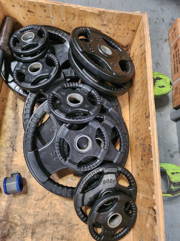 Body-Solid Rubber Grip Plate Set ORST 255lb set - Image 3