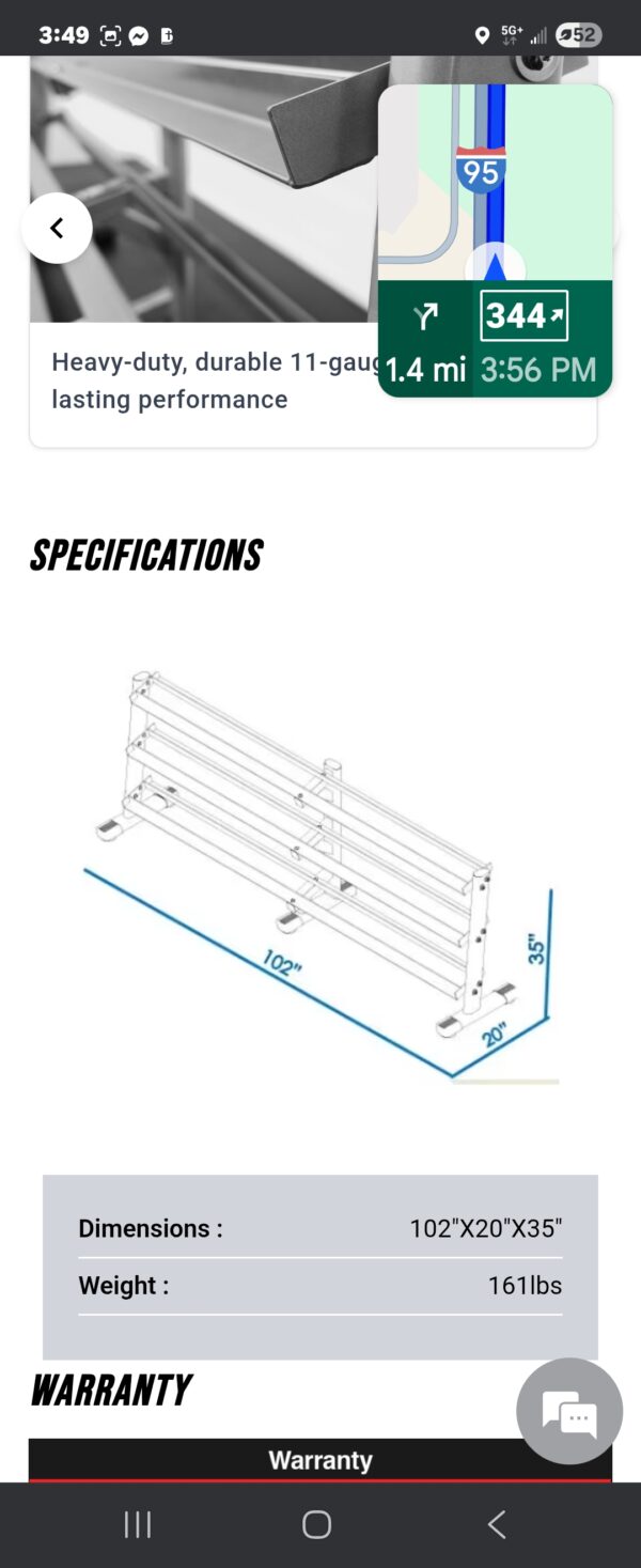 Body Kore G243 Dumbbell Rack - Image 3