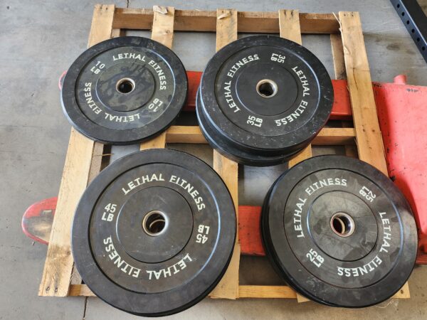 Lethal Fitness 230lb Bumper Plate Set