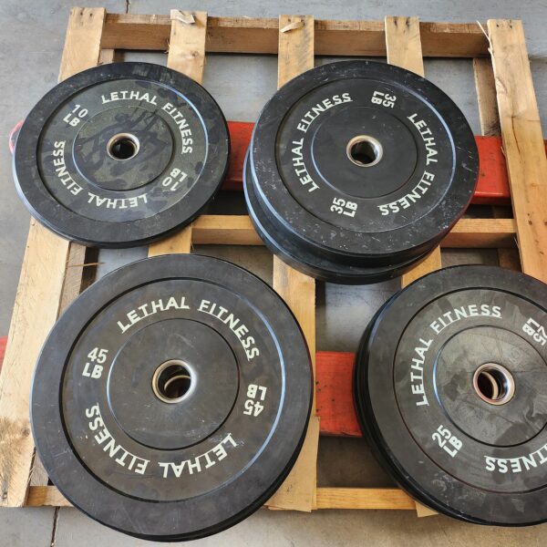 Lethal Fitness 230lb Bumper Plate Set