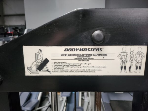 Body Masters 45 Degree Calf Raise (Selectorized) - Image 3