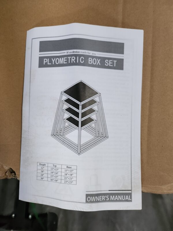 F45 Stackable Plyo Step Set (12"-30") - Image 3
