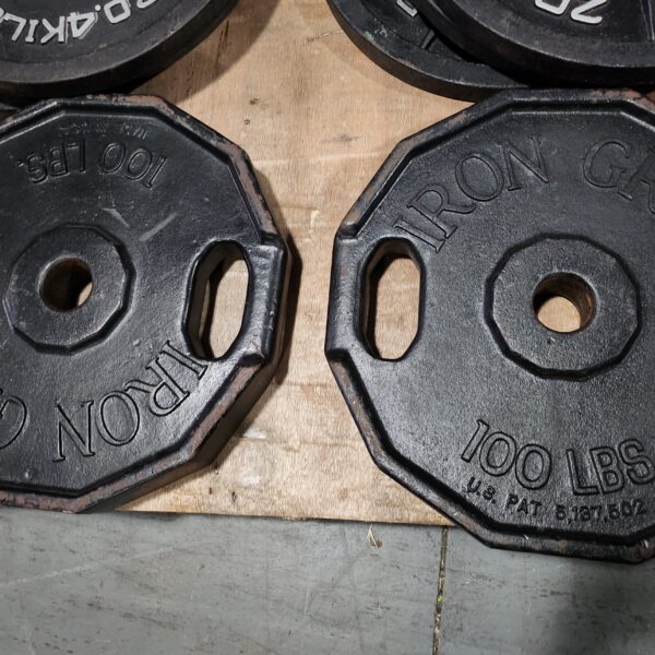 Iron Grip 100lb Olympic Grip Plates Pair