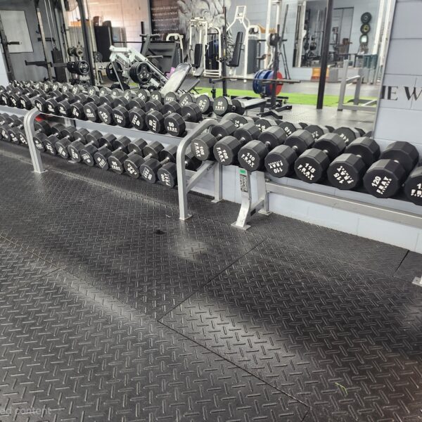 Fray Fitness Urethane 5 to 125lb Prostyle Dumbbell Set w/ Racks