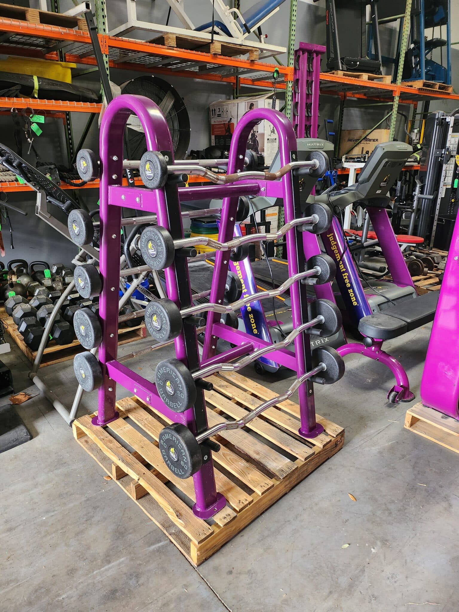 American Barbell Fixed Curl & Straight Bars w/ Rack (20-60 set)