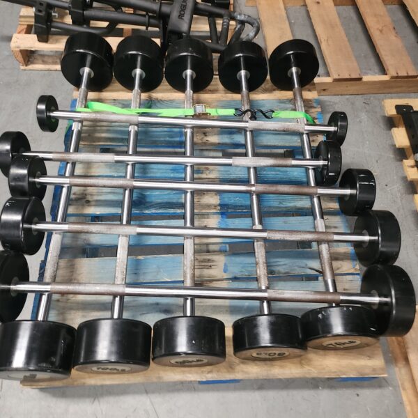 Hampton Fitness Fixed Straight Curl Bar Set (no rack)