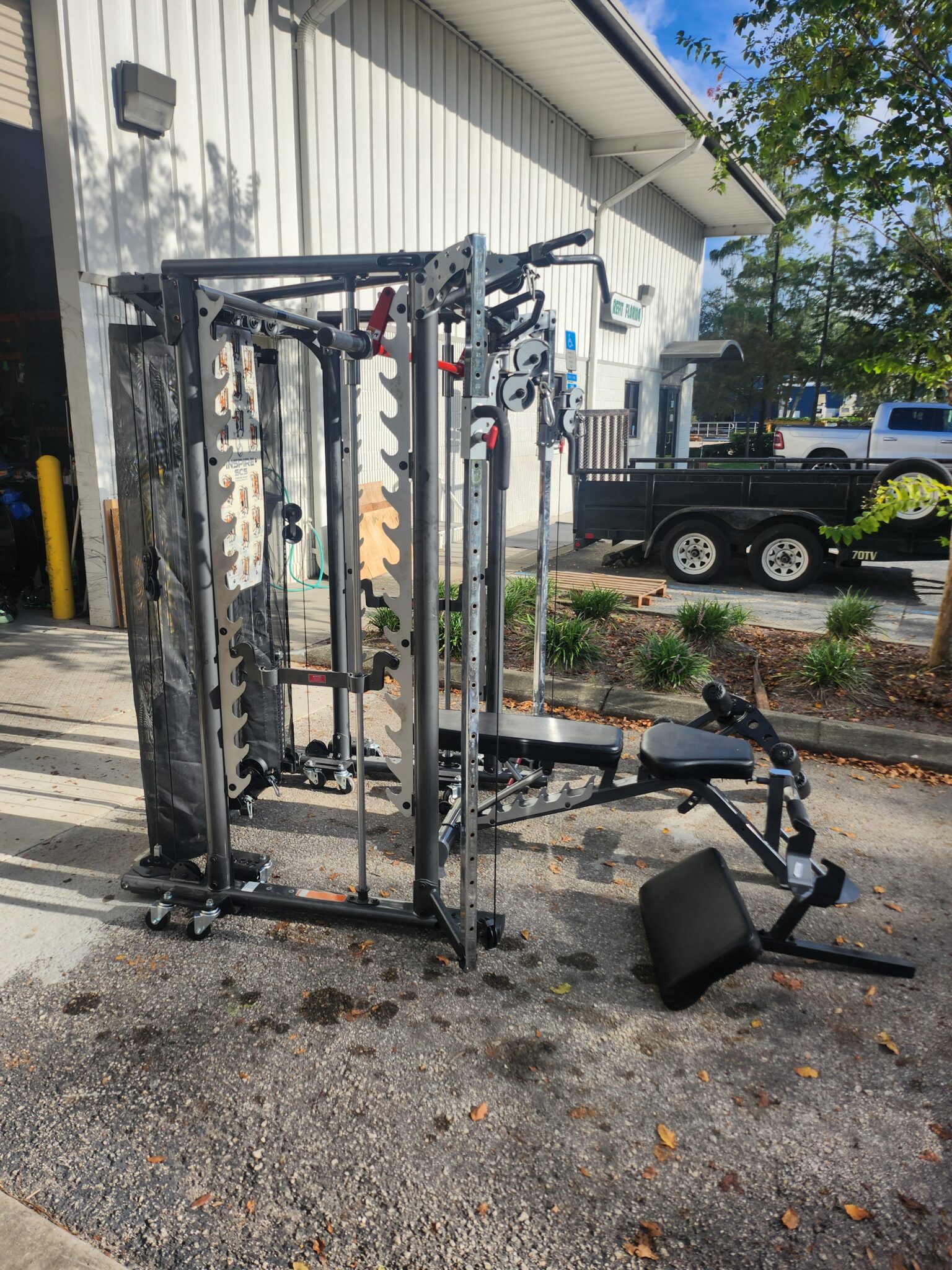 Inspire Fitness SCS Smith Cage System w/ Bench - Image 2