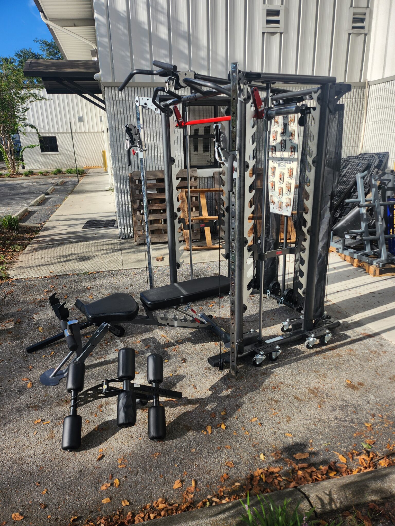 Inspire Fitness SCS Smith Cage System w/ Bench - Image 4
